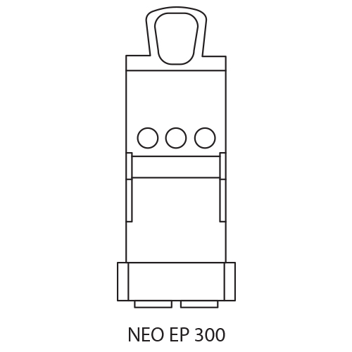 Rysunek wiertarki magnetycznej Neo EP 300