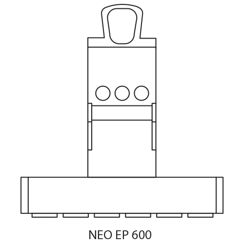 Rysunek wiertarki magnetycznej Neo EP 600