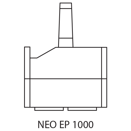 Rysunek wiertarki magnetycznej Neo EP 1000